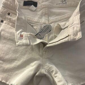 J. Crew Women's cream Jean Short.
Used